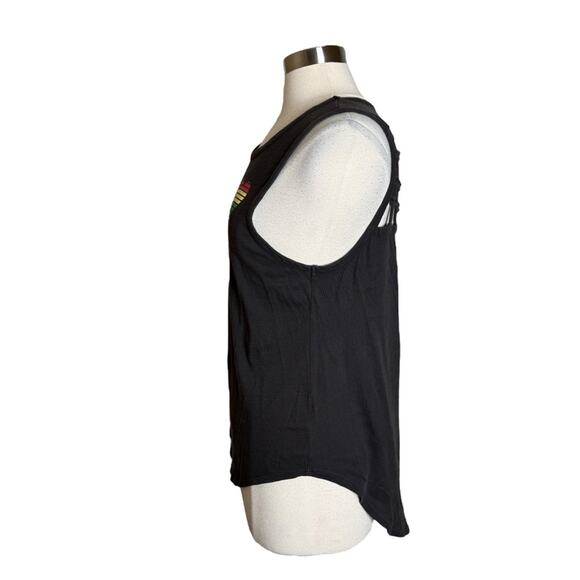 Chaser Heart Chest Graphic Tank Top Women's Size Large Gray - Picture 5 of 11
